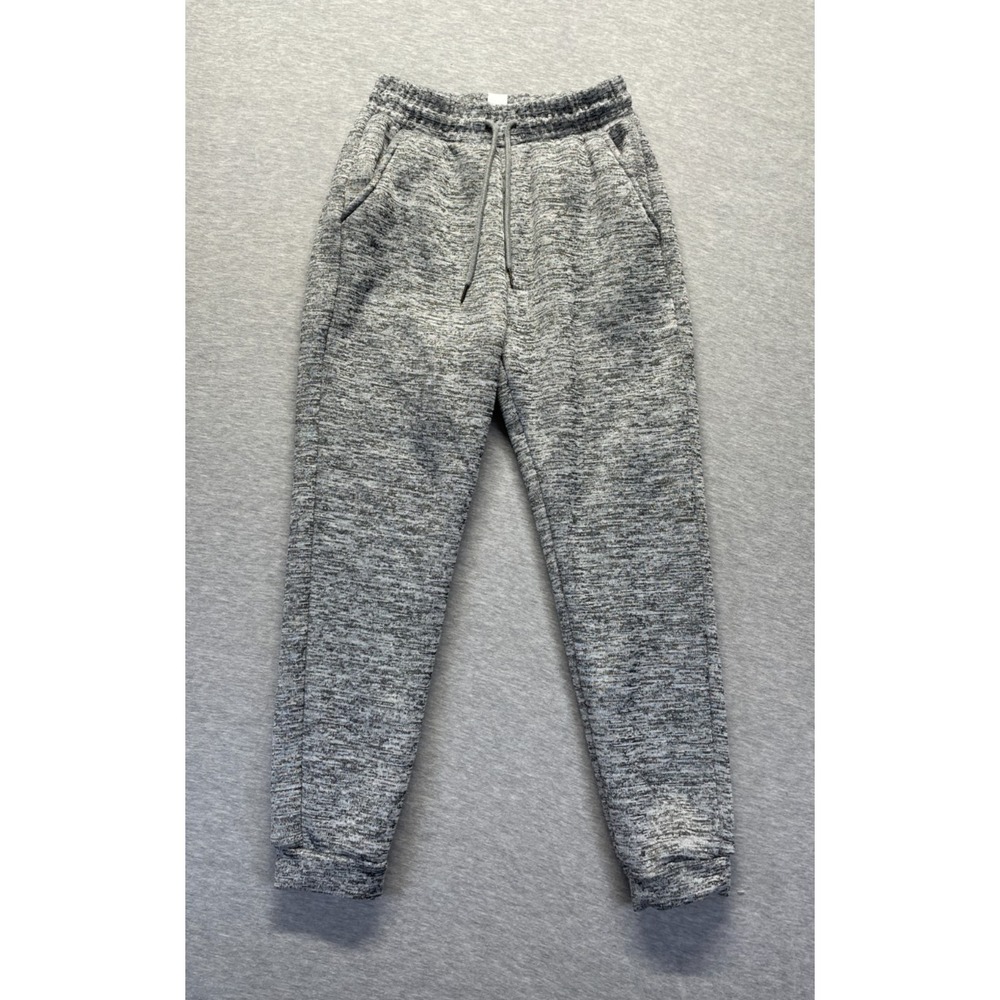 Free Haven Soft Fleece Marled Jogger Pants Womens Medium Heather Gray Drawstring